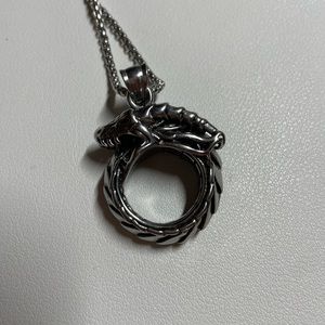 Dragon ring necklace